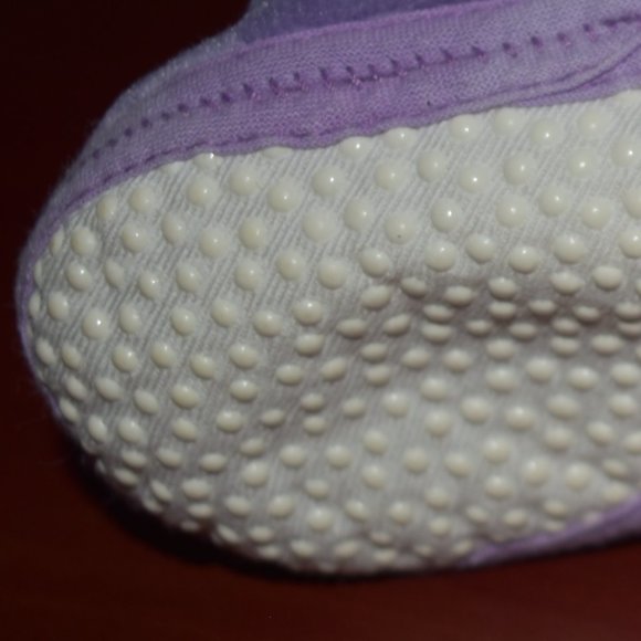 Luna Int'l Baby Girl Purple Soft Fleece Slippers Booties size 3 - Picture 6 of 8